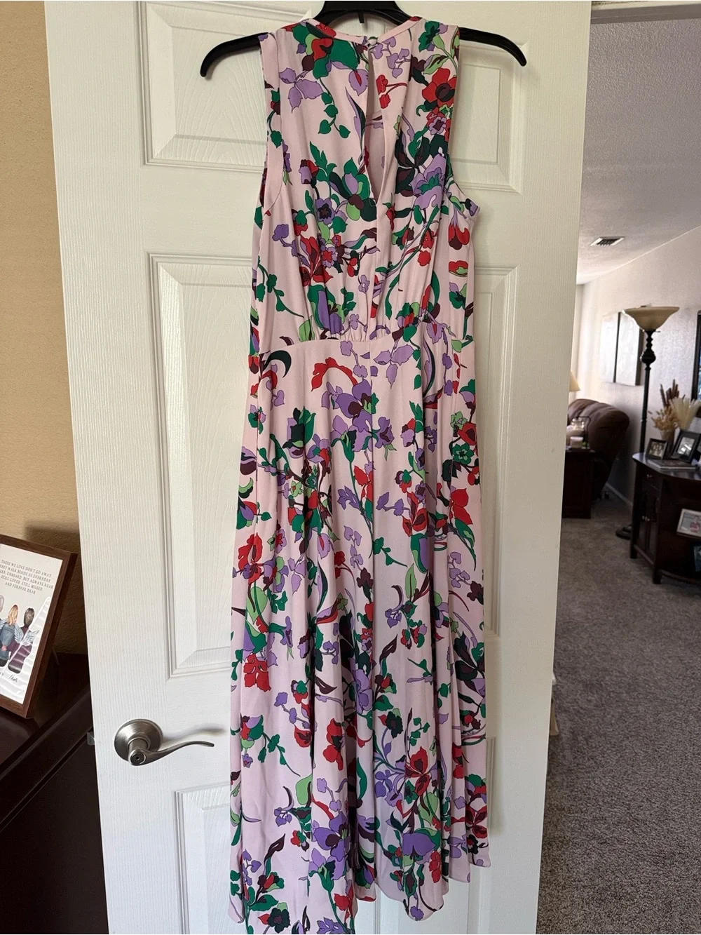 kate spade Lavender Floral Print Midi Dress